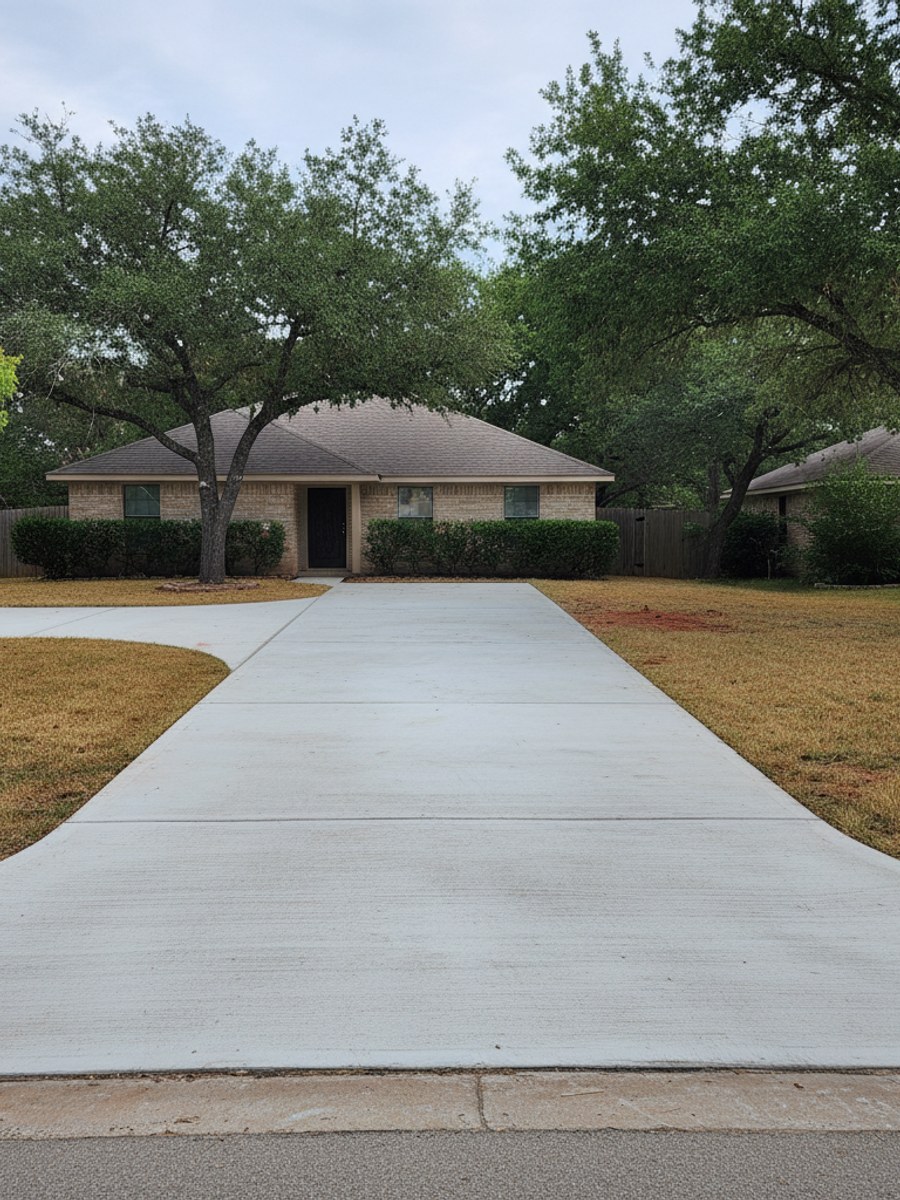 Concrete Driveways completed by Carrollton Concrete in Richardson, TX